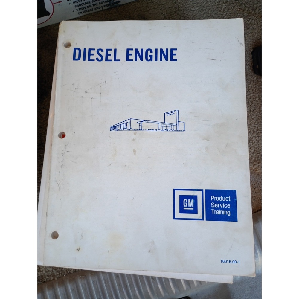 Vintage 1979 GM Diesel Engine Product Service Training Manual 16015.00-1 GM